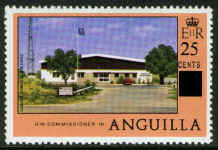 Anguilla 25c on 6c C&W Office.JPG (44734 bytes)
